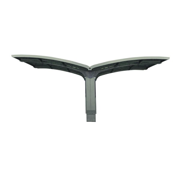 Palram - Canopia  Arizona Double Breeze Wings Carport  Gray - 19 x 16 x 9 in. - HG9102