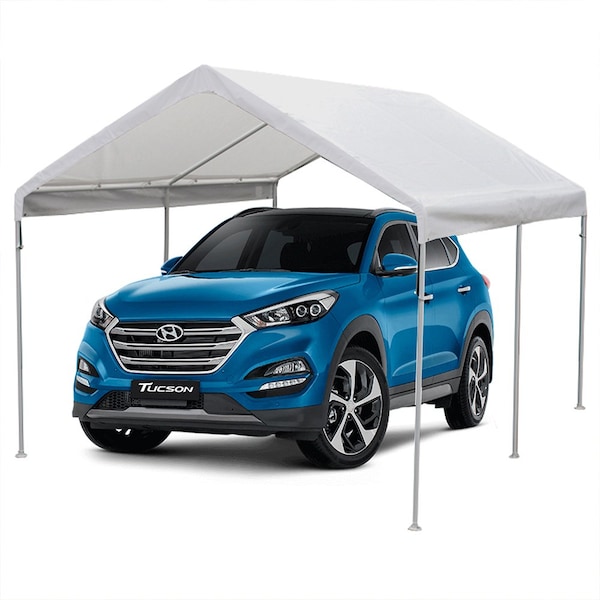 King Canopy Canopy 10ftx13ft, 1 3/8in Steel Frame, 6 Leg, White - C61013PC