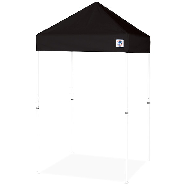E-Z Up Shelter, Black, 5 ft W, 5 ft L - VU2STL05KFWHTBK