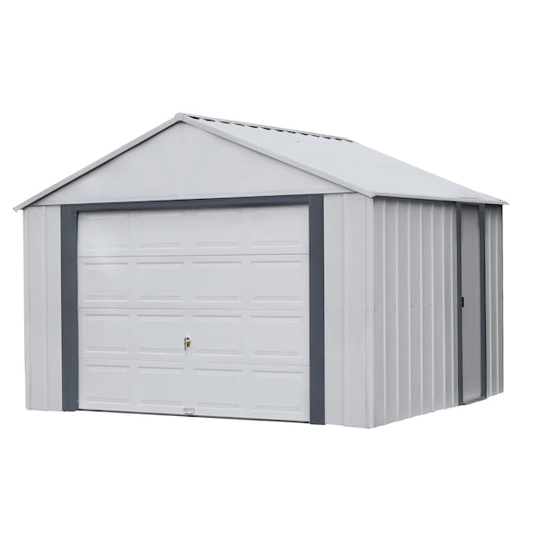 Arrow Storage Products Arrow Garage, 12x10, Flute Grey and Anthracite - BGR1210FG