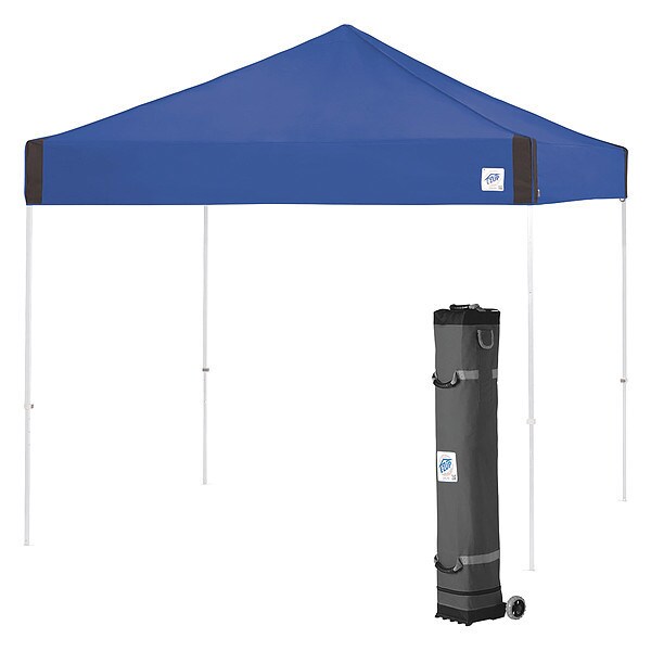 E-Z Up Pyramid Shelter, 10x10 Ft., White Frame, Ro - PR3WH10RB