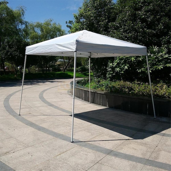 Grilltown 10 x 10 ft. Outdoor EZ Pop Up Tent Gazebo Canopy with Carry Bag - White - GR2629182