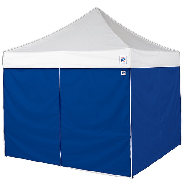 E-Z Up Sidewall, Blue, 10 ft W, 10 ft H - SR104TCBL04