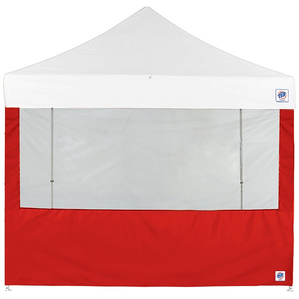 E-Z Up Food Booth Sidewall, Red, 8 ft W, 8 ft H - SW3FB8FXTRD