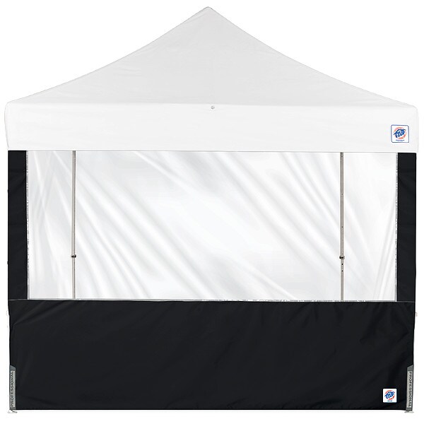 E-Z Up Panorama Sidewall, Black, 10 ft W, 10 ft H - SW3P10FXTBK