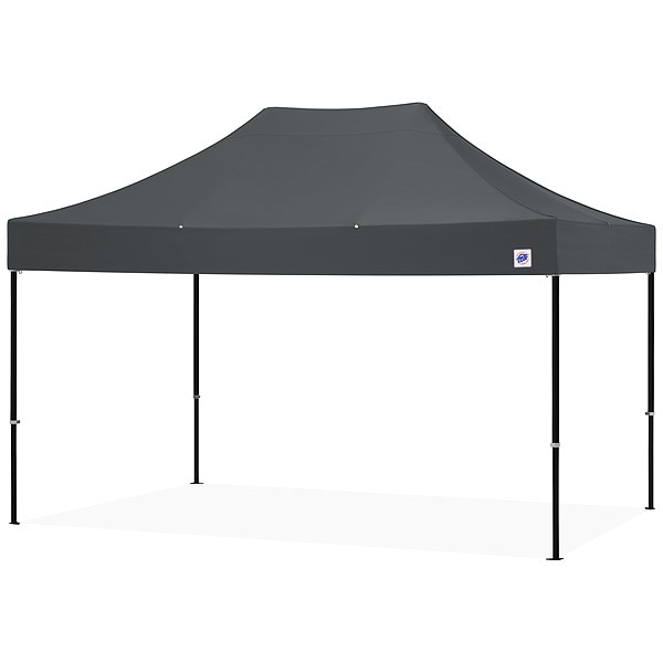 E-Z Up Shelter, Gray, 10 ft W, 15 ft L - END3ABK15KMCSG