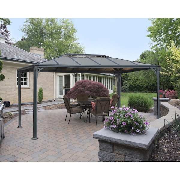 Palram - Canopia  10 x 12 ft. Martinique 3600 Garden Gazebo - HG9169
