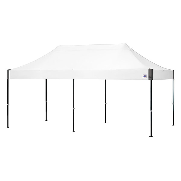 E-Z Up Portable Shelter, 20 ft L, Polyester - END3ABK20KMCWH