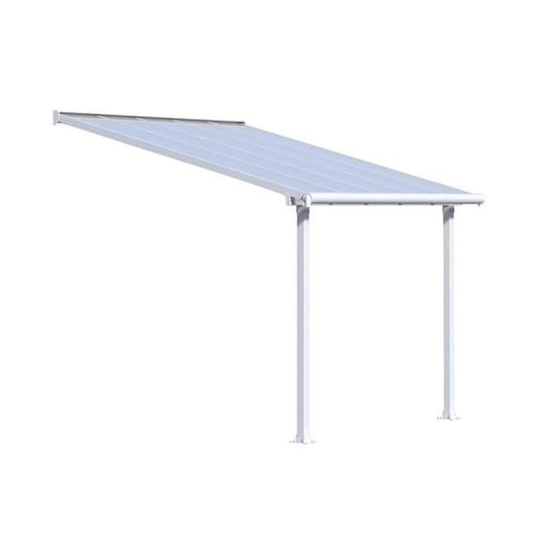 Palram Palram - Canopia HG8810W 10 x 10 in. Olympia Patio Cover - White - HG8810W