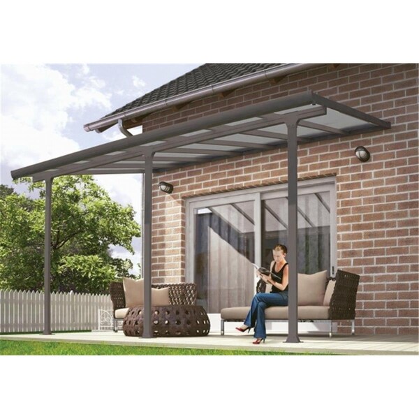 Palram Palram - Canopia HG9414 Feria Patio Cover - 10 ft. x 14 ft. - Gray - HG9414