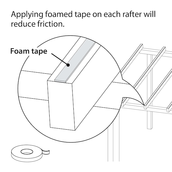 Ez Glaze 0.96 in. x 65 ft. Rafter Tape - 9023597