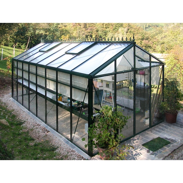 Jannsen Royal Victorian VI 36 Glass Greenhouse, 10 ft. 2 in. W x 19 ft. 11 in. L - VI 36 GLASS