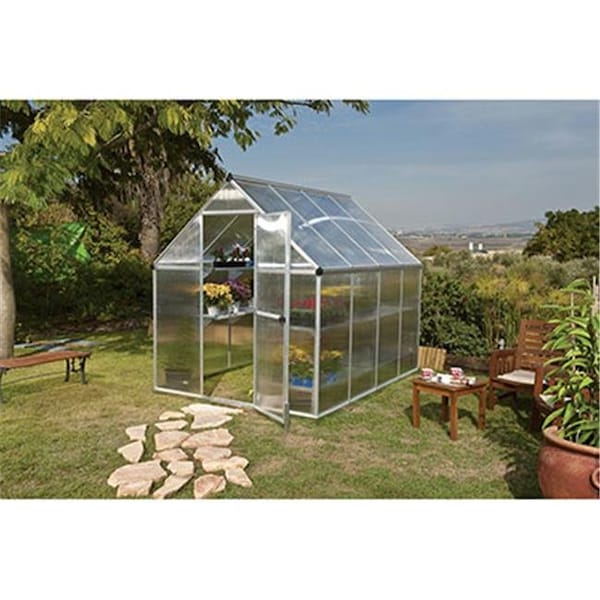 Made4Mansions Mythos Greenhouse - 6 x 8 ft. - Silver - MA16611