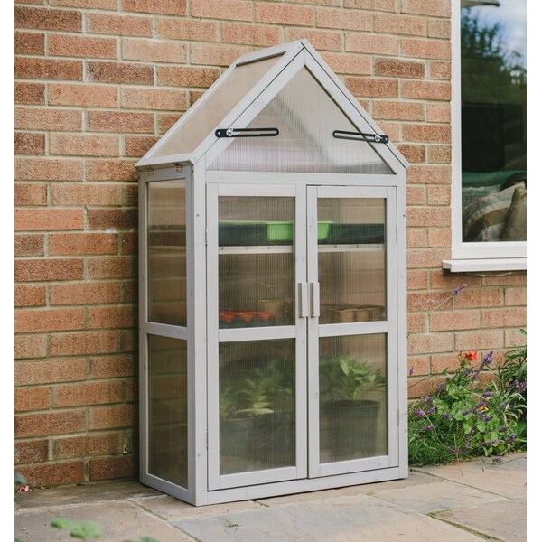 Gardman WOODEN GROWHOUSE DOVE GREY - W22 R70200425