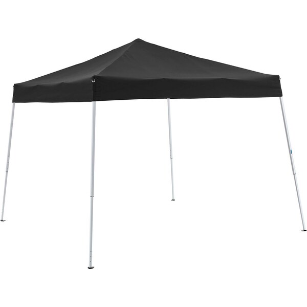Global Industrial Portable Pop-Up Canopy, Slant-Leg, 10'L x 10'W x 8'11H, Black - 602190BK