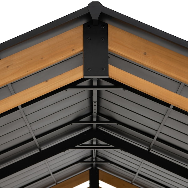 Sunjoy 20 ft. x 11 ft. Hanover Cedar Wood Carport - A110000940