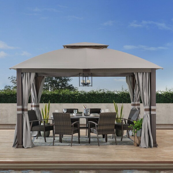 Sunjoy Fiona 11 ft. x 13 ft. 2-tier Gazebo - A101013004