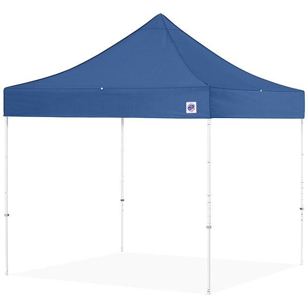 E-Z Up Portable Shelter, Blue, 8 ft W, 8 ft L - EC3STL08KFWHTRB