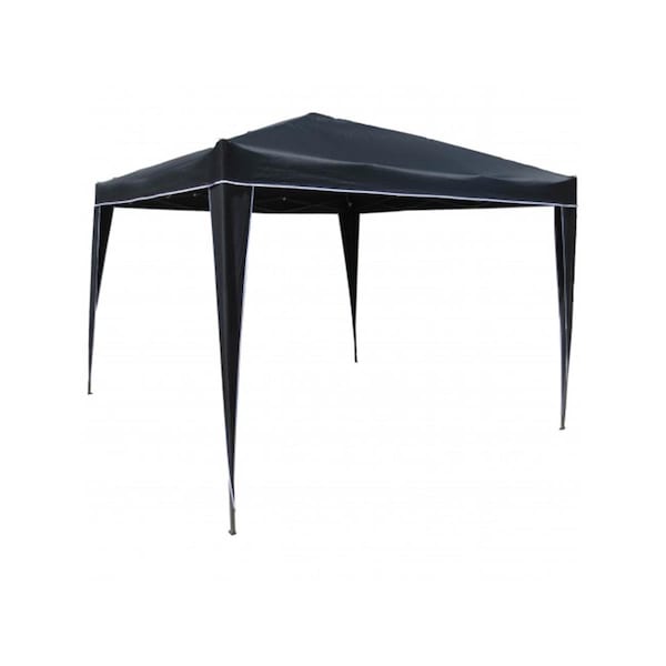 International Caravan Square Folding Gazebo, Black - YF-3031-BK