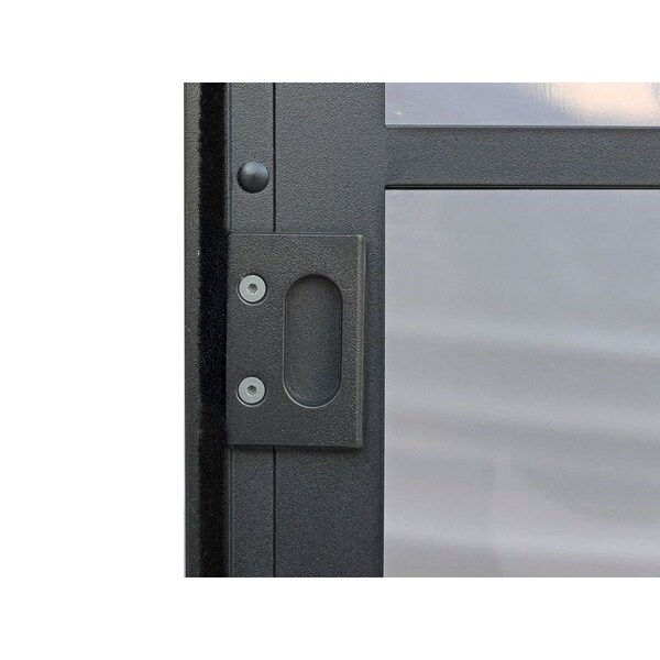 Gazebo Penguin Florence Wall Mounted Solarium 8x16 Polycarbonate Roof in black - W1608-42