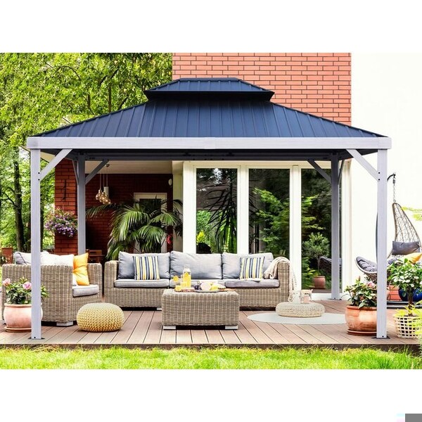 Gazebo Penguin Yosemite 10x12 double steel roof gazebom aluminum posts - 41012MR-GP120