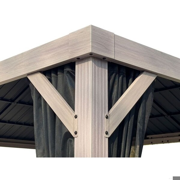 Gazebo Penguin Yosemite 10x12 double steel roof gazebom aluminum posts - 41012MR-GP120