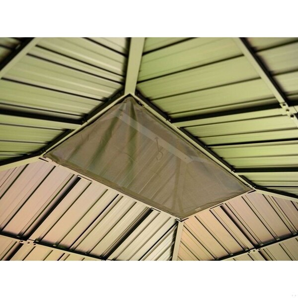 Gazebo Penguin Yosemite 10x12 double steel roof gazebom aluminum posts - 41012MR-GP120