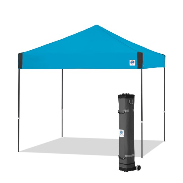 E-Z Up Vista Shelter, 10' W x 10' L, Gray Steel Frame, Splash Top - VS3SG10SP