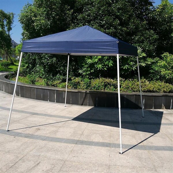 Grilltown 10 x 10 ft. Outdoor EZ Pop Up Tent Gazebo Canopy with Carry Bag - Blue - GR422269