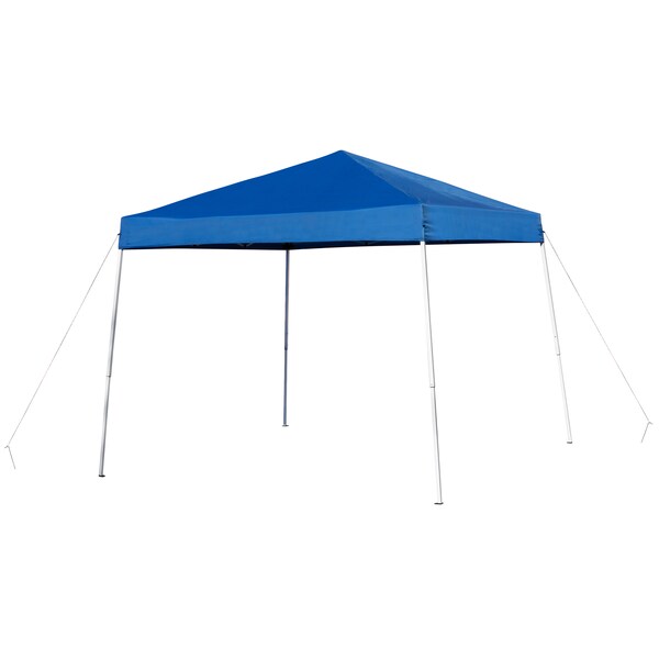Flash Furniture Blue Pop Up Canopy Tent and Bi-Fold Table Set - JJ-GZ88183Z-BL-GG