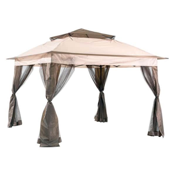 Patio Trasero 10 x 10 ft. Pop Up Pogoda Gazebo, Black - PA2668554
