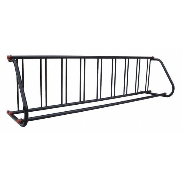 Zoro Select Bike Rack, Black, 112 in. L, 9-Bike - 45MK37