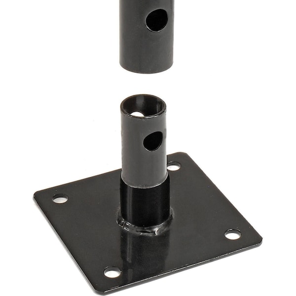 Global Industrial 68L Wave Bike Rack, Black, Flange Mount, 7-Bike Capacity - 652778M
