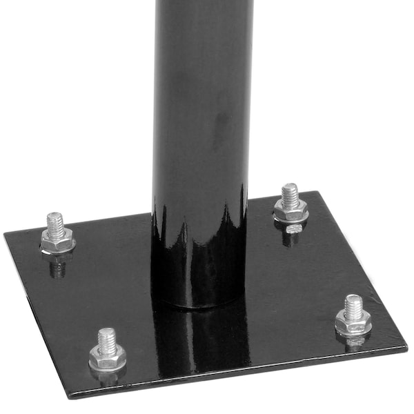 Global Industrial U-Rack Bike Rack, Black, Flange Mount, 2-Bike Capacity - 442804MBK
