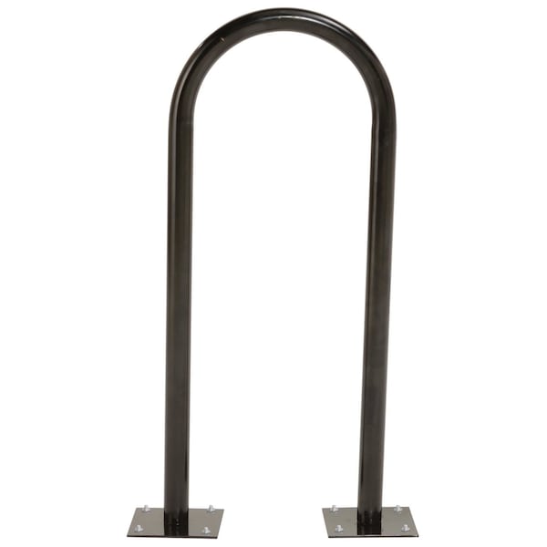 Global Industrial U-Rack Bike Rack, Black, Flange Mount, 2-Bike Capacity - 442804MBK