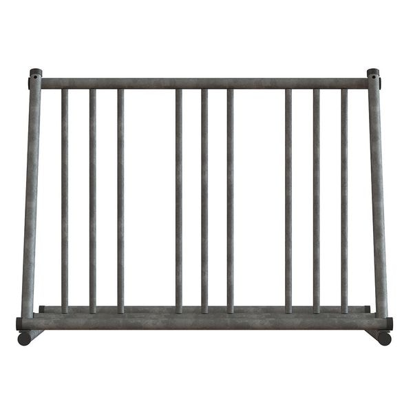 Madrax Bike Rack, Sil, 29-3/4" H, Holds (6) Bikes - QS-GS200-G