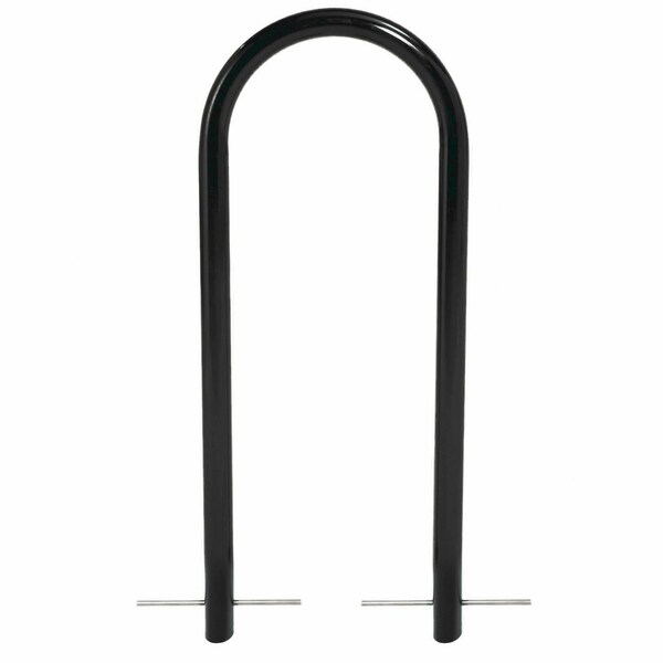 Global Industrial U-Rack Bike Rack, Black, Below Ground Mount, 2-Bike Capacity - 442804GBK