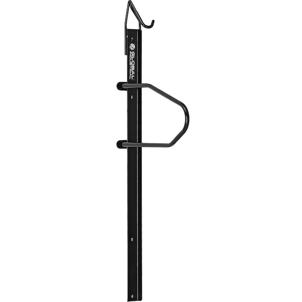 Global Industrial Bike Rack Mount, Indoor Vertical Single, Lockable, Black - 670509