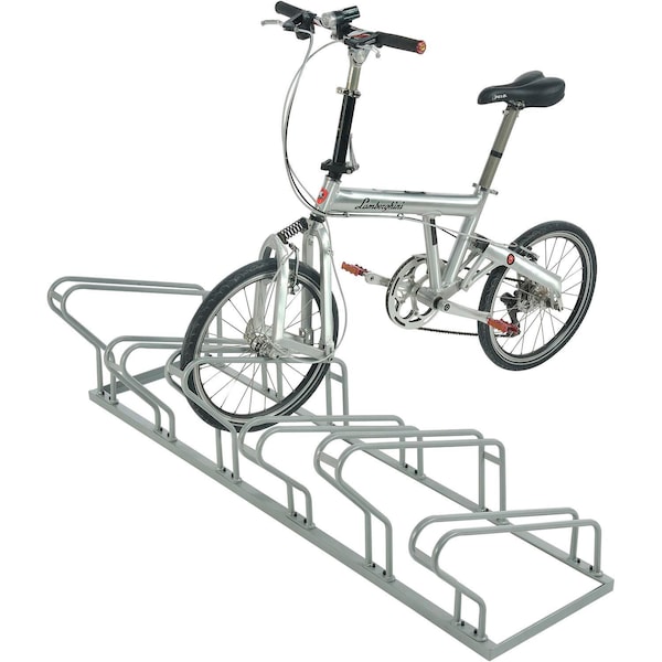 Global Industrial KD Bike Rack, Single Sided Version, 6-Bike Capacity - 436501