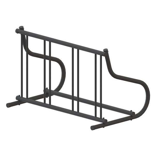 Madrax Bike Rack, 1-Sided, 4-Bike, 48 in., Black - QS-GR114-B