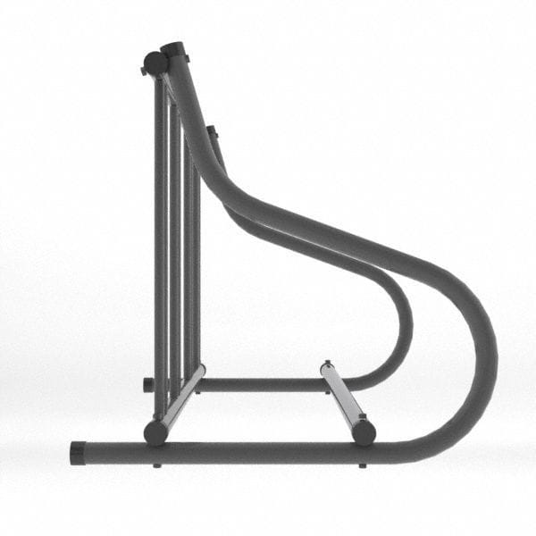 Madrax Bike Rack, 1-Sided, 4-Bike, 48 in., Black - QS-GR114-B