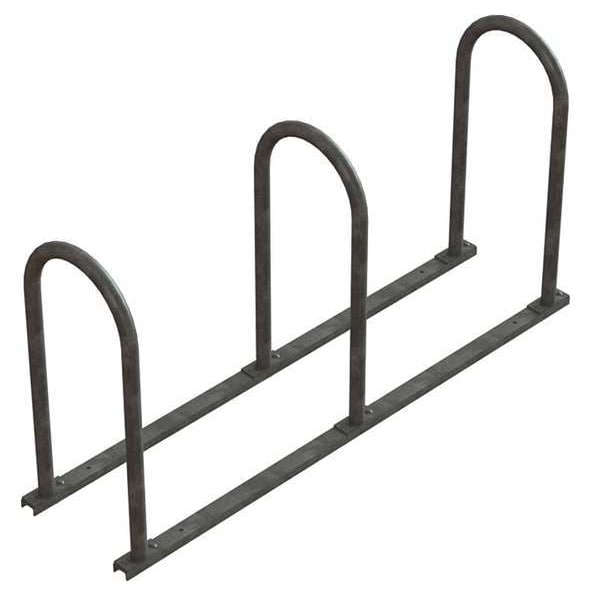Madrax Bike Rack, 2-Sided, 6-Bike, 60 in., Silver - UT160-6-G