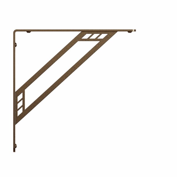 Knape & Vogt Knape & Vogt Richland Bronze Steel Decorative Bracket - RP-201RC-8BRZ