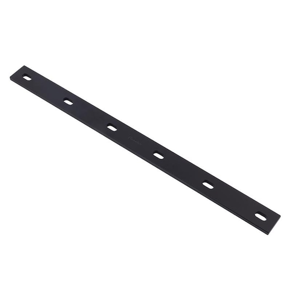 Hampton Hampton 1/4 in. H X 1.5 in. W X 20 in. L Black Steel Mending Plate - 02-3411-561