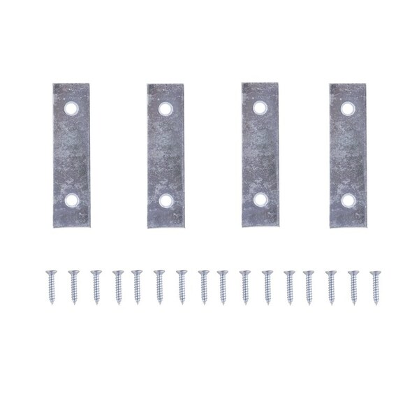 Prosource Mending Plate, 2-1/2 in L, 5/8 in W, Steel, Screw Mounting - MP-Z025-C4PS