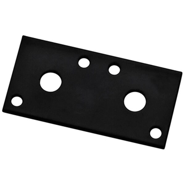 Eat-In N351-454 3 in. Black Powder Coated Steel Mending Brace - EA599955