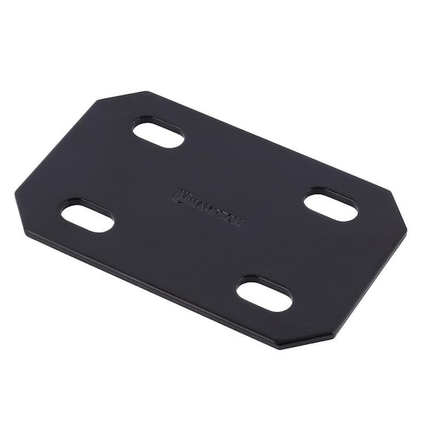 Hampton Hampton 1/8 in. H X 3 in. W X 4.75 in. L Black Steel Mending Plate - 02-3411-503