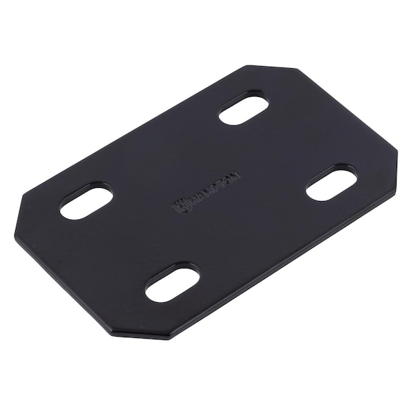 Hampton Hampton 1/8 in. H X 3 in. W X 4.75 in. L Black Steel Mending Plate - 02-3411-503