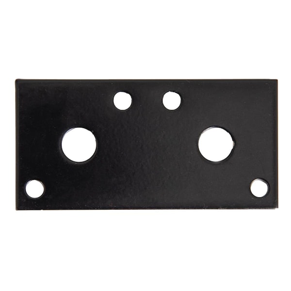 Homepage 3 x 1.25 x 0.12 in. Black Steel Mending Plate, 20PK - HO2742650