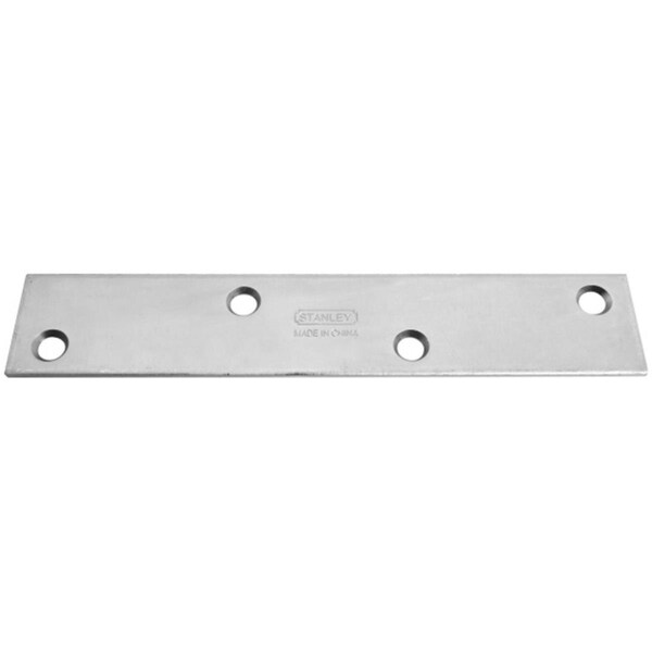 Stanley 8in. X 1-.25in. Zinc Mending Plates Without Screws - 220293